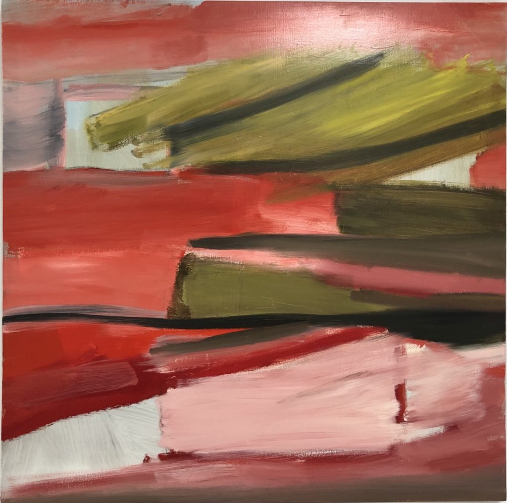 spain 2020 red abstract painting by marcella van zanten oil on canvas