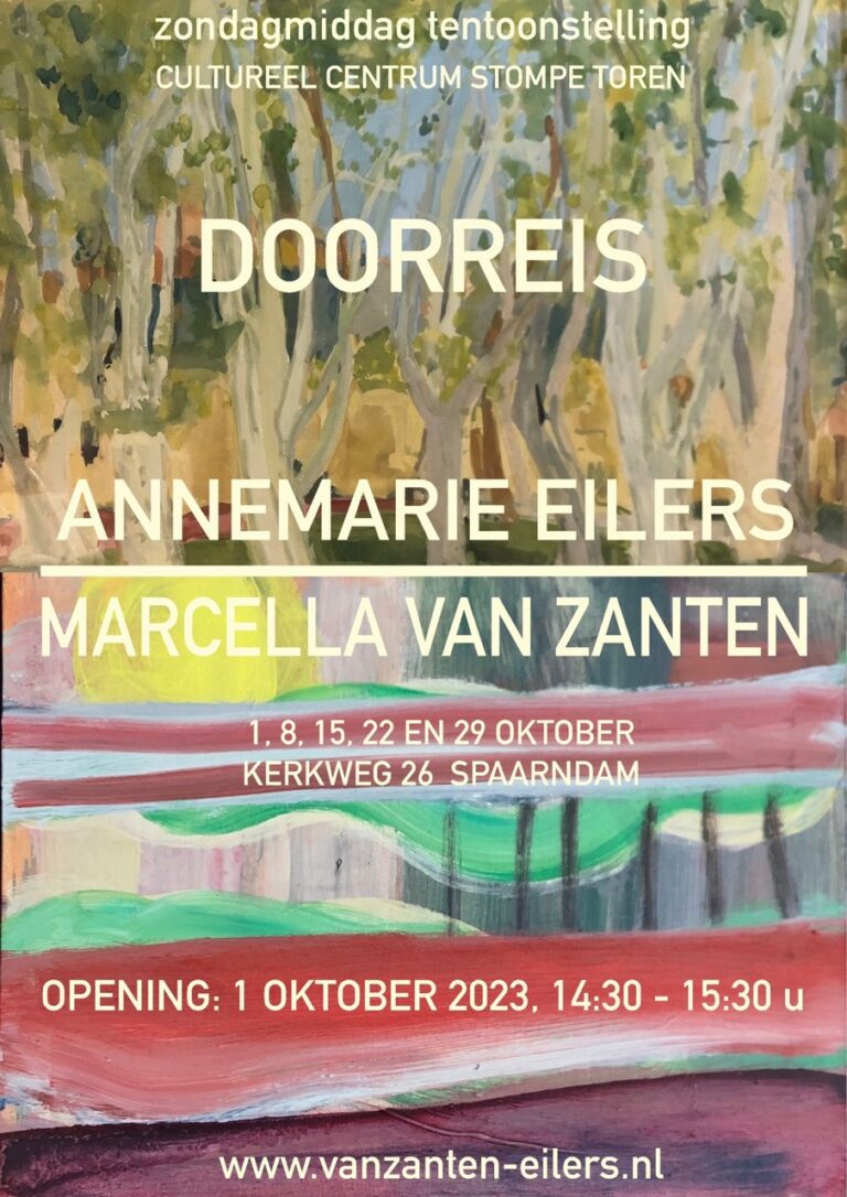 poster exhibition marcella van zanten annemarie eilers