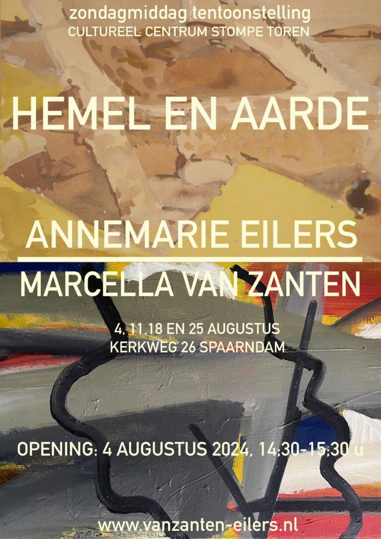 Flyer exhibition marcella van zanten annemarie eilers